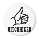 hitchhiker icon magnets