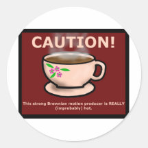 Hitchiker's Guide Hot Tea Sticker