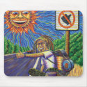 Hitchiking Hobo  mousepads