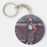 Hitching a ride by the sea keychains