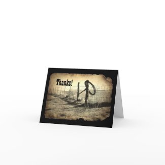 Hitching Post Thank-You Note Card