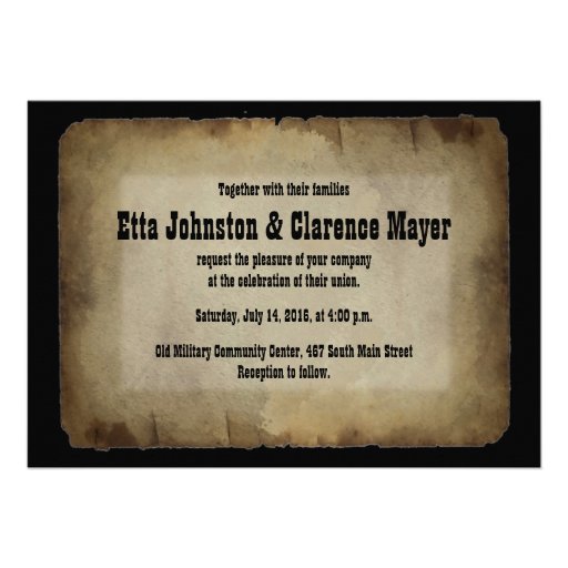 Hitching Post Wedding Invitation