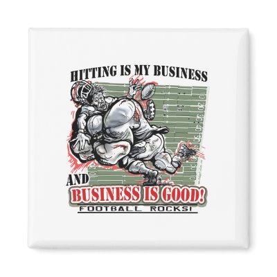 Hitting is My Business Magnet by fantasyfootball