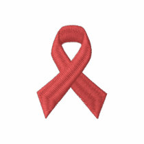 HIV AIDS Awareness - RED RIBBON EMBROIDERED embroidered shirts by PinkPride HIV AIDS Awareness - RED RIBBON EMBROIDERED embroidered shirts