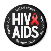 HIV/AIDS Black Magnet