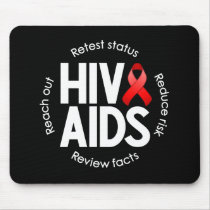 HIV/AIDS Black Mousepad