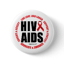 HIV/AIDS Live Love Laugh buttons