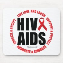 HIV/AIDS Live Love Laugh mousepads