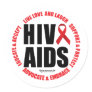 HIV/AIDS Live Love Laugh Round Stickers