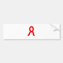 HIV/AIDS Ribbon 2 Bumper Sticker