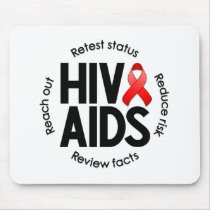 HIV/AIDS White Mousepad