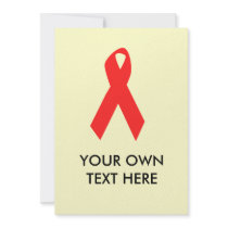 HIV AWARENESS / AIDS AWARENESS PERSONALIZED INVITATION