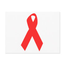 HIV AWARENESS / AIDS RIBBON POSTCARD