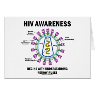 HIV Awareness Begins Understanding Retroviruses card