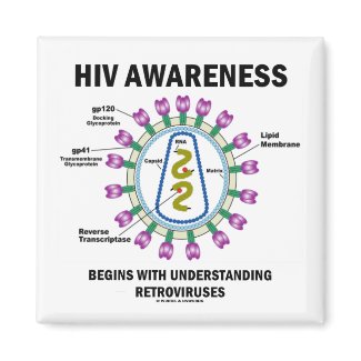 HIV Awareness Begins Understanding Retroviruses magnet