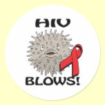 HIV Blows Awareness Design stickers