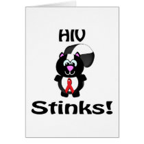 HIV Stinks Skunk Awareness Design Cards