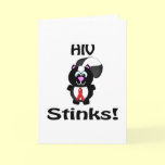 HIV Stinks Skunk Awareness Design cards