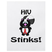 HIV Stinks Skunk Awareness Design Custom Flyer