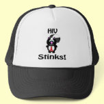 HIV Stinks Skunk Awareness Design hats