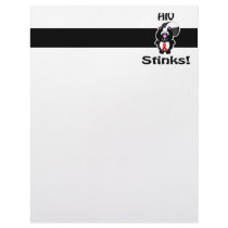 HIV Stinks Skunk Awareness Design Letterhead