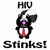 HIV Stinks Skunk Awareness Design Photo Cutouts