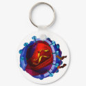HIV Virus ( HIV / AIDS Charity ) keychains by camillian HIV Virus ( HIV / AIDS Charity ) keychains