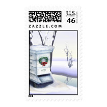 Hive in the Snow Postage Stamp