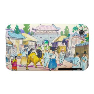 Hiyoshi Mamoru Korean Market japanese scenery art iPhone 3 Case-Mate Cases