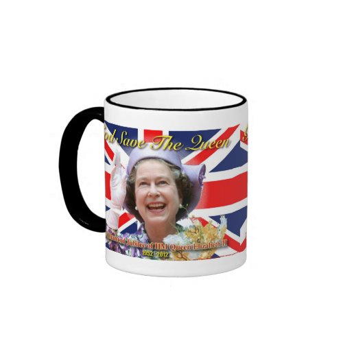 HM Queen Elizabeth II Diamond Jubilee mugs