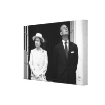 HM Queen Elizabeth & Prince Philip Stretched Canvas Prints