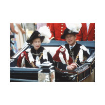 HM Queen Elizabeth & Prince Philip Canvas Print
