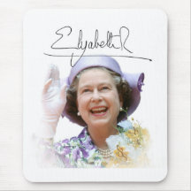 HM reina Elizabeth II Tapete De Raton