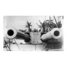 postcard - HMS Dreadnought's great guns.