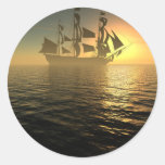 HMS Victory Round Sticker