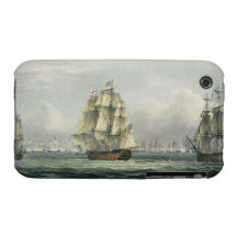 HMS Victory sailing for the French line flanked by iPhone 3 Case-Mate Case