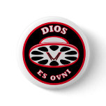 HMV God-be-ufo plates Pinback Buttons