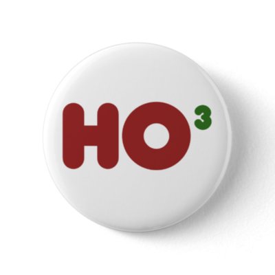 Ho 3 Nerdy funny christmas Buttons