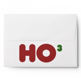 Ho 3 Nerdy funny christmas Envelopes