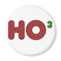 Ho 3 Nerdy funny christmas Refrigerator Magnet