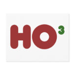 Ho 3 Nerdy funny christmas Post Cards