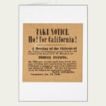 Ho! for California! 1849 (1759A) cards