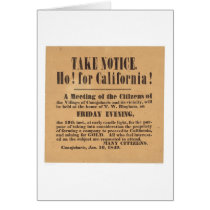 Ho! for California! 1849 (1759A) Cards