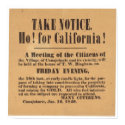 Ho! for California! 1849 (1759A) posters
