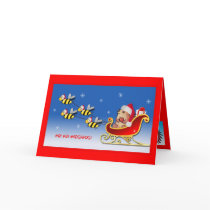 HO! HO! HEDGEHOG! Greeting Card by BitsOfWhimsy HO! HO! HEDGEHOG! Greeting Card