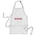 HO! HO! HO! aprons by funnyholidaytshirts HO! HO! HO! aprons