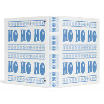 HO HO HO Blue binders