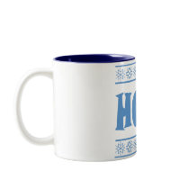 HO HO HO Blue mugs