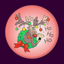 HO HO HO by SHARON SHARPE magnets