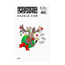 HO HO HO by SHARON SHARPE Postage Stamp